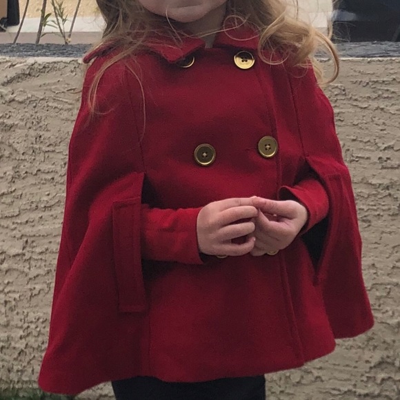 GAP Other - EEUC BABY GAP RED CLOAK STYLE COAT SIZE 4T